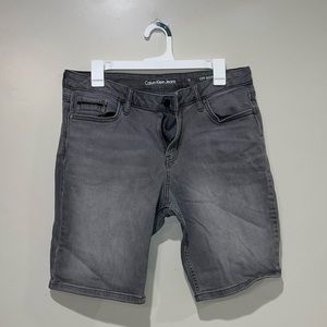 Calvin Klein Jeans Gray Bermuda Shorts City Style Women's Size 12 Cotton